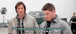 out-in-the-open:  Dean is a bit of a drama queen 
