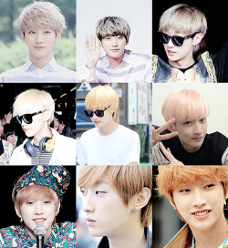 fox-princeu:  "5O" Shades of Jung Jinyoung's hair 