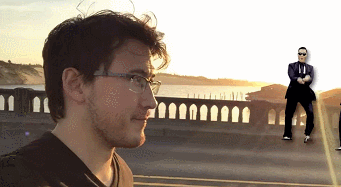 markipliergamegifs:  Oh you know, just a normal leisurely walk, nothing strange at all~  Markiplier Walks Down The Street 