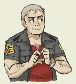 somenanudraws: This man is not very good at making heart hand