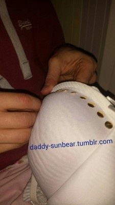 tasksforsubsandslaves:  daddy-sunbear:  Daddy made me a new bra….nice