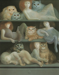 lostzone-blog:Leonor Fini - Sunday Afternoon (1980)