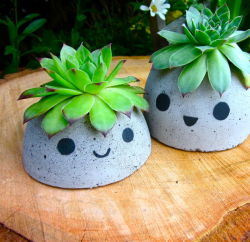 diaryof-alittleswitch:  kawaii:  Kawaii DIY smiley face cement