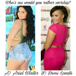 d-y-l-d-o-m:  celebwhowouldurather:  Who’s ass would you rather