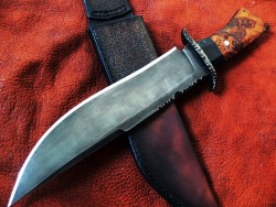 gunsknivesgear:  Gothic Bowie. The utility of a big knife cannot