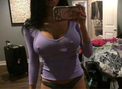 “My new tits stretch out my shirts so much and its turning