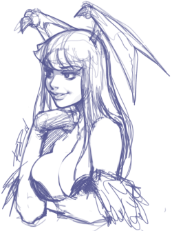 robscorner:  Someone commented on the amount of Morrigan I draw