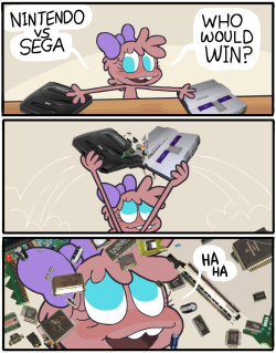 sketchamagowza:  Nintendo vs Sega 