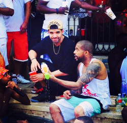 drizzydrehk:  June 14th - Drake at his pool party in Houston