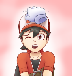 nuggetsday:   Sketch of the boy from Pokemon Let’s Go. Ain’t