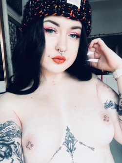 little-ginger-nymph:  Look how moody I was before my nipple tattoos.