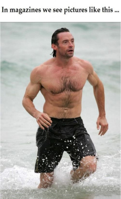 dirtythoughts:  niknak79:  Hugh Jackman  omg no 