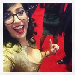 Pointing at butts on the red carpet! (at AVN Awards Show)