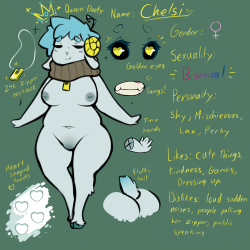 woobisboobies:  scorci:  Chelsi’s re-made ref now with color