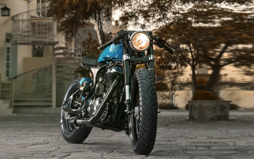 caferacerpasion:  Royal Enfield Cafe Racer built for â€œNumero Uno Jeanswearâ€ by Rajiputana Custom Motorcycles | www.caferacerpasion.com