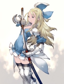 maribelhearn:Character art of Edea Lee in Bravely Second, illustrated