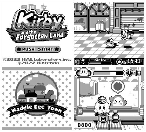 gameboydemakes:  Kirby and the Forgotten Land for Gameboy! Explore