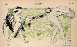 Illustration by L.M. Lilien for ‘Jugend’ magazine Nr, 11,