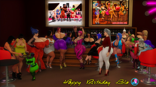 supertitoblog:  Oh yeah…….Party hard for Lola I can’t believe that I got this many Characters in one scene. A total of 19 characters, that’s 8 more from Last year. When I First stated to render this my PC crash and I thought I lost the scene.