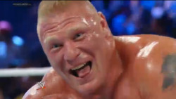 hbshizzle:  Lesnar has gone into Suzuki mode and John Cena realizes