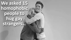 huffingtonpost:  ‘First Gay Hug (A Homophobic Experiment)’