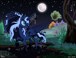 darkponyspirit:  Princess Luna Halloween by Ithlini