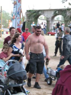 thestubbycubby:  Str8 beefy dude at Renaissance Festival!!! 