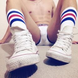 allstarcast:  Chucks w/ Tubes and Briefs 