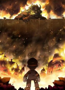 darkeshi:  nimbusyosh:  That’s HYPE! #mario #attackontitan  on that day mushroom kingdom received a grim reminder