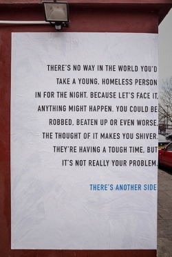 adi-fitri:An interesting poster campaign for homeless charity