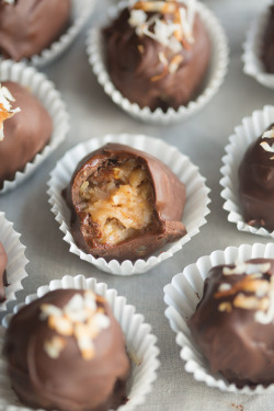 fullcravings:  German Chocolate Truffles   Like this blog? Visit