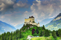 allthingseurope:   	Tarasp Castle, Switzerland (by Davide Seddio)
