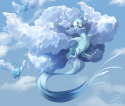 bulbagarden:  Mega Altaria by kamashei