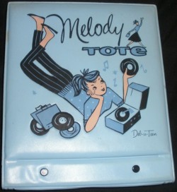 vintagetoyarchive:  TEEN TIME: 1950s Deb-U-Teen Blue Vinyl MELODY