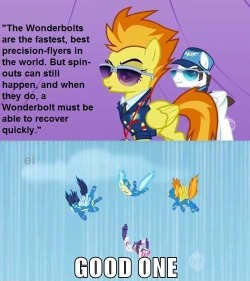 unstoppable777:  cherry-fizzy:  The Wonderbolts fail.  Spitfire