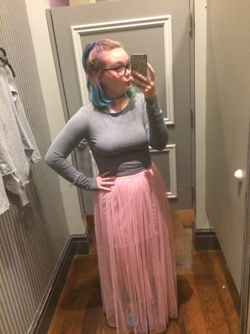 mybody-myconsent:  I really loved this outfit but the skirt made my hips look so fucking huge and my underwear could be seen plus the fact my boobs look bad and gross. It was a lovely outfit I just donâ€™t think it was meant for me and that makes me sad.