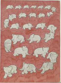  Babar illustration, Jean de Brunhoff 