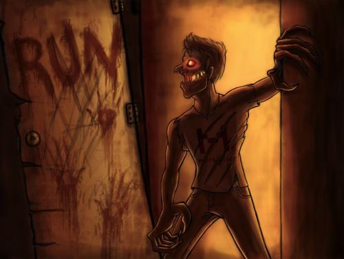 haleyscomettart:  He’s Escaped Creepy Markiplier monster…thing. :B Inspired by the thumbnail he created for his most recent horror compilation. Also on my DA: http://haleyscomett.deviantart.com/art/He-s-Escaped-391090200 
