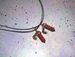 thevintageloser:  ✘ Red Jasper Crystal Necklace or Choker ✘