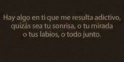 elsignificadodetumirada:  regina014:  Ella es mi única adicción