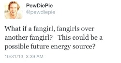 chancemaycrown:  pewdiepie-br0fist:  Pewds asking the real questions.