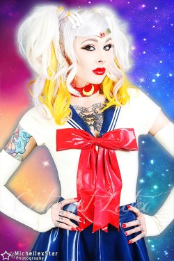 catalystlatex:  Sailor Moon Outfit model Emily Critchfield shot