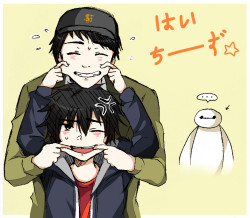 plantdraws:  dear hamada bros, im not gomen. pixiv: http://www.pixiv.net/member_illust.php?mode=medium&illust_id=47760195