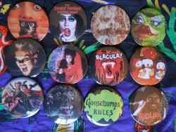 dancethismessaround:  All new Halloween/Horror themed buttons.