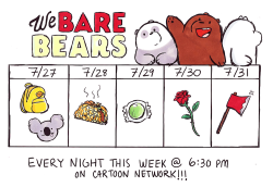 wedrawbears:  Here’s a schedule of all the We Bare Bears episodes