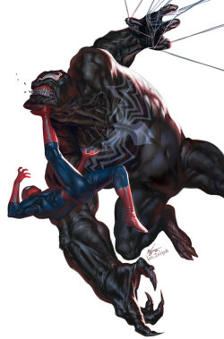 cyberclays:  Venom vs Spider-Man and Hulk vs Wolverine - fanart