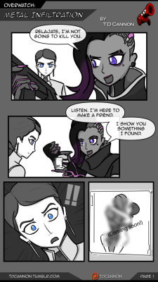 PREVIEW of a multi-page comic coming up, with SOMBRA taking front