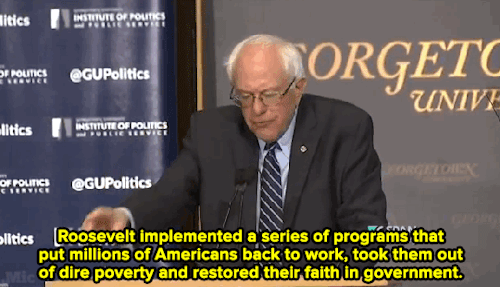 colorado4bernie:micdotcom:Watch: Bernie Sanders just delivered what may be the defining speech of his career. Now all of you go watch “The Roosevelts” on @netflix and be amazed at the parallels between FDR’s time and now. America NEEDS a New Deal