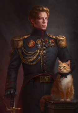 therealmcgee:  Star Wars Regency AU General Hux with bonus MillicentPreviously