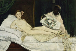 artessenziale:  Women in art:Edouard Manet, Olympia (1863)Alexander